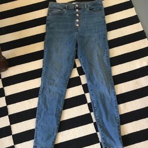 High wasted skinny jeans